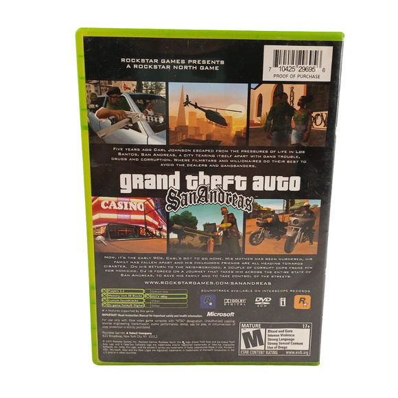 Lot of 2 Grand Theft Auto San Andreas / GTA III & Vice City The Xbox Collection - Picture 13 of 16